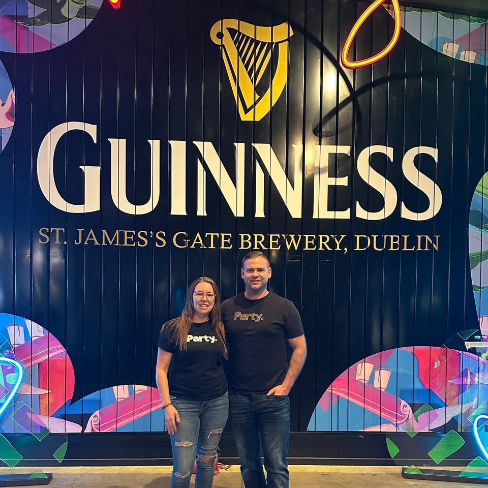 Friends in Party. tees at St. James Gate