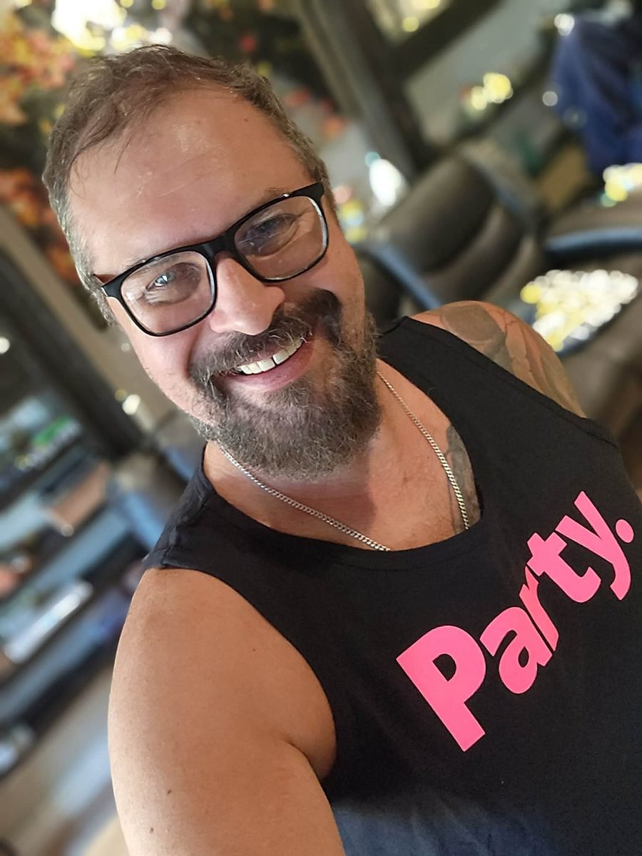 Neon pink Party. tank vibes