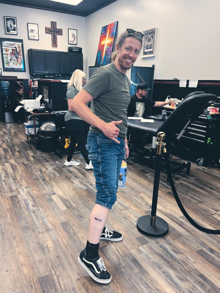 Fresh Party. tattoo, hang-loose energy
